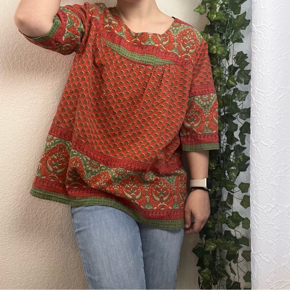 90s Boho Top Vintage Vermont Country Store